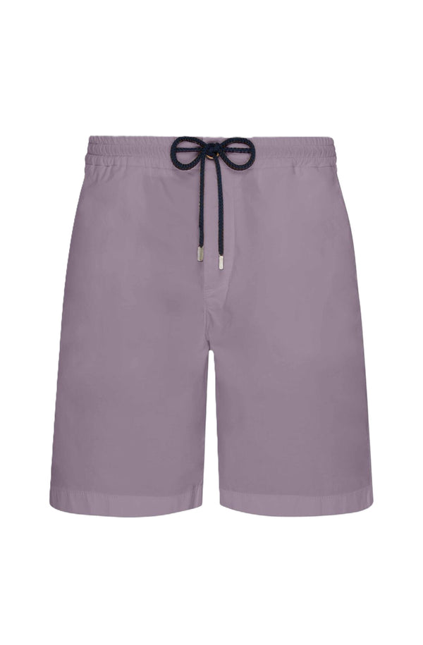 VILEBREQUIN Men Satin Cotton Elastic waist Bermuda Shorts Solid