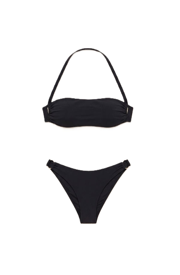 PAIN de SUCRE Women Orhi Bandeau and Keola Scooped-Out Bikini