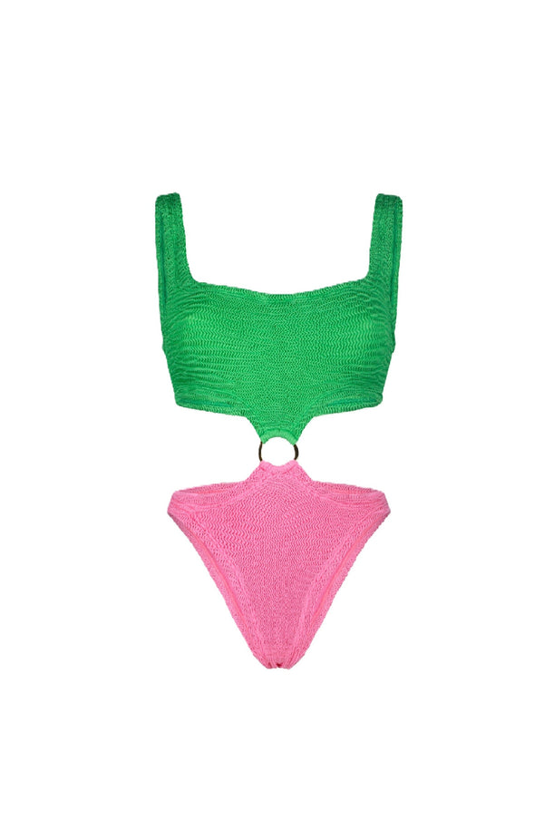 PARAMIDONNA Women One-Piece Swimsuit Olivia Kiwi & Creamy