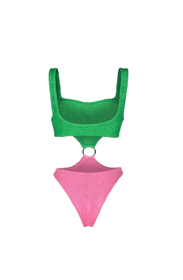 PARAMIDONNA Women One-Piece Swimsuit Olivia Kiwi & Creamy