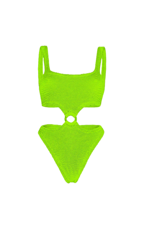 PARAMIDONNA Women Olivia Lime Trikini One-Piece Swimsuit