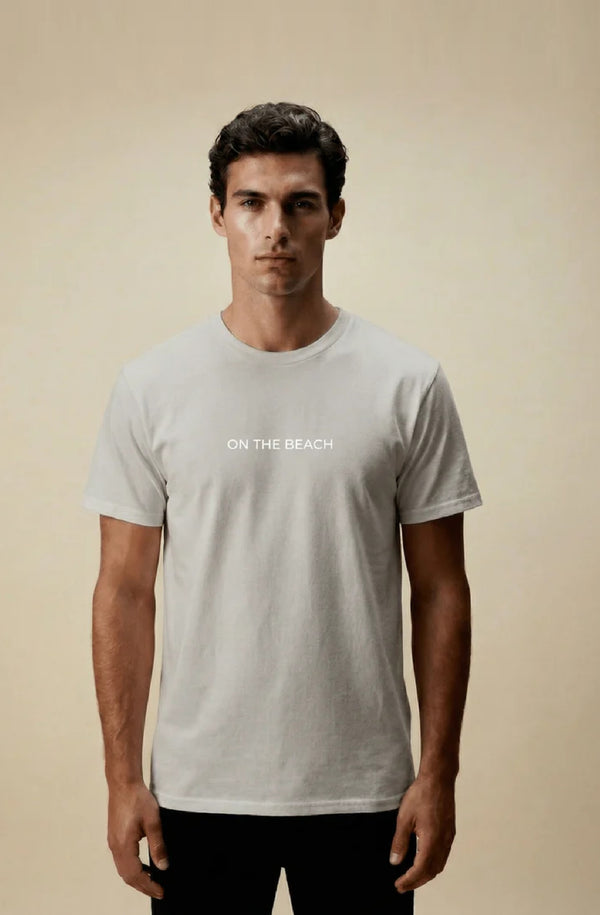 DUBAI BEACH BOYS Men Cotton T-Shirt On The Beach