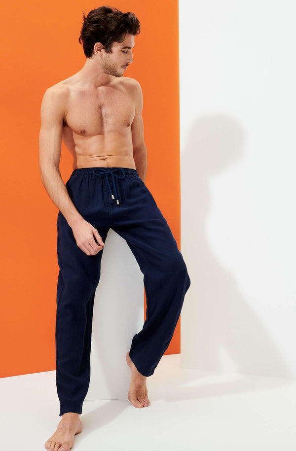 VILEBREQUIN Men Linen Pants Solid