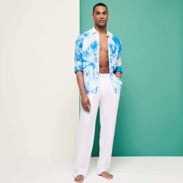 VILEBREQUIN Men Linen Pants Solid