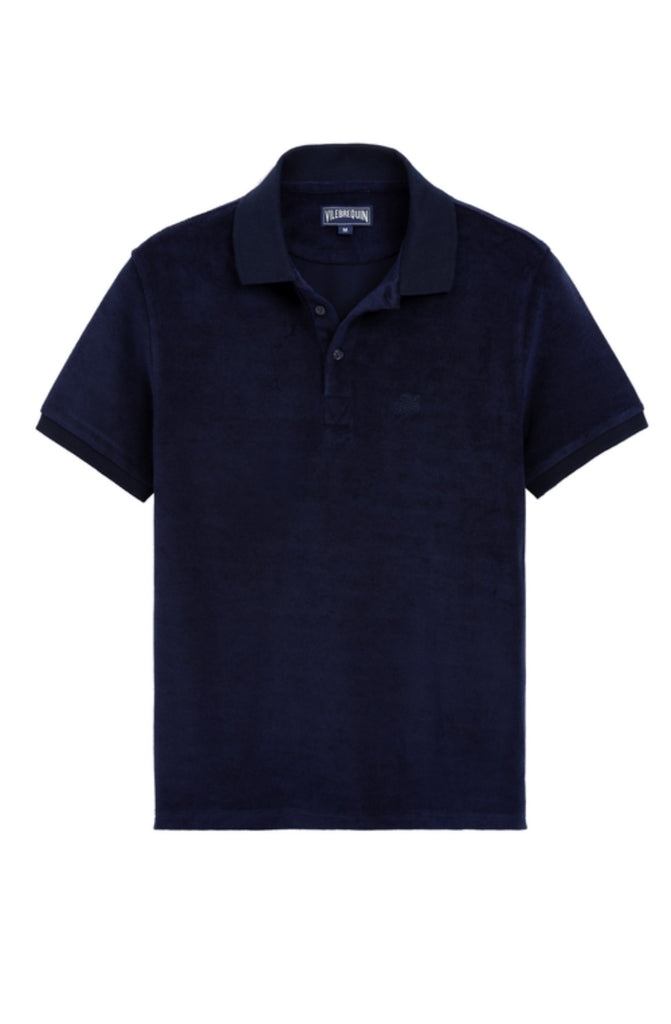 VILEBREQUIN Men Terry Cloth Polo Shirt Solid