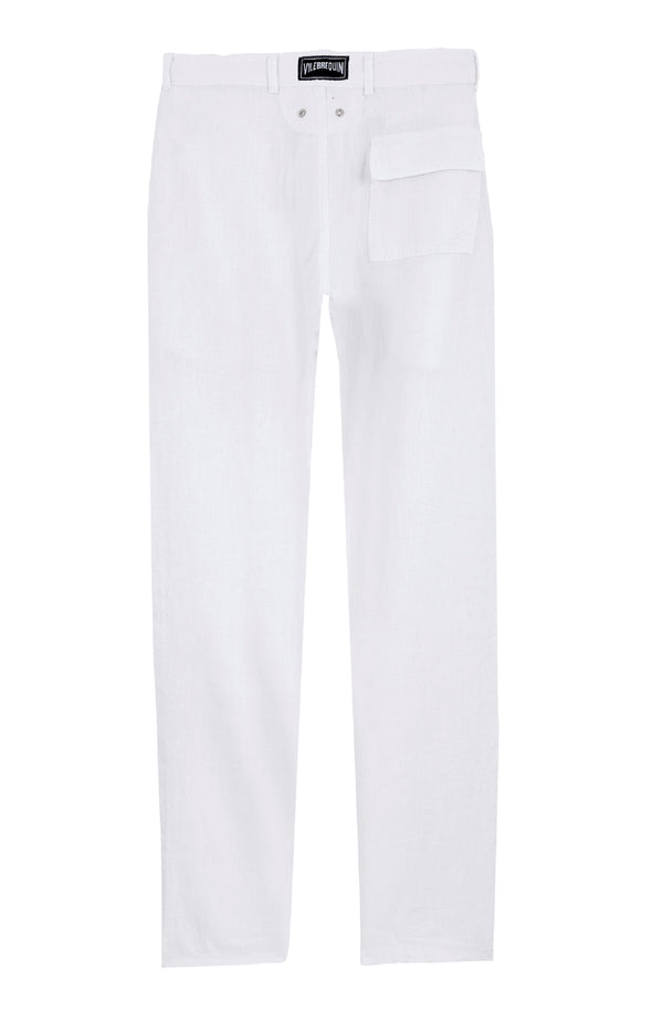 VILEBREQUIN Men Straight Linen Pants Solid