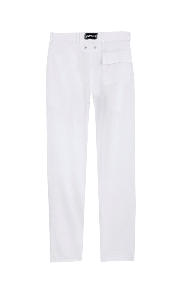 VILEBREQUIN Men Straight Linen Pants Solid