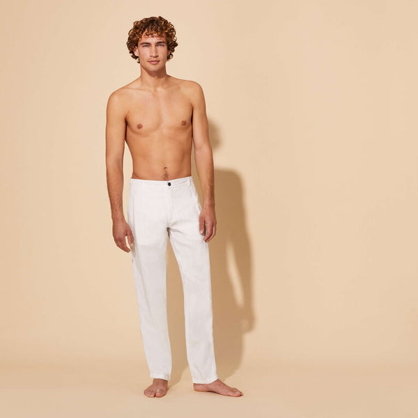 VILEBREQUIN Men Straight Linen Pants Solid