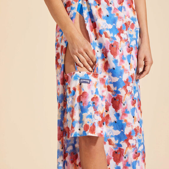 VILEBREQUIN Unisex Cotton Voile Pareo Flowers in the Sky