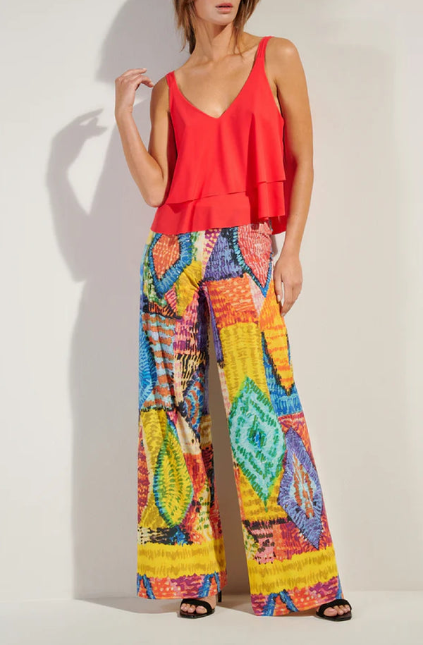 PAIN de SUCRE Women Patie Holi Printed Flowy Trousers