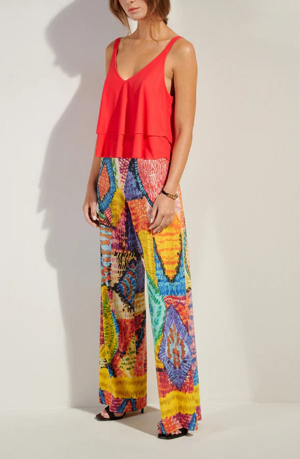 PAIN de SUCRE Women Patie Holi Printed Flowy Trousers
