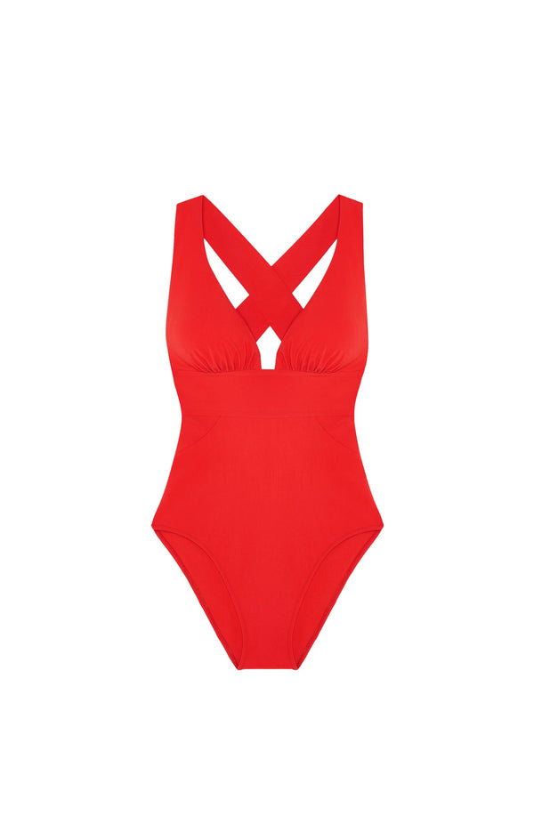 PAIN de SUCRE Women Capri Crossed Racerback Swimsuit
