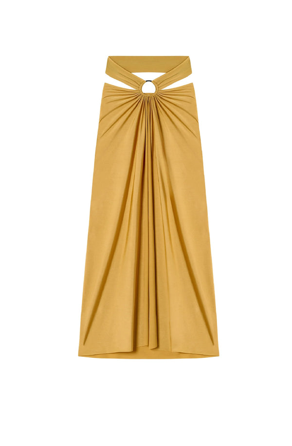 PAIN de SUCRE Women Petra Gold Multi position Long Skirt