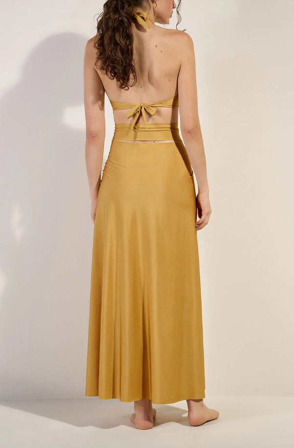 PAIN de SUCRE Women Petra Gold Multi position Long Skirt