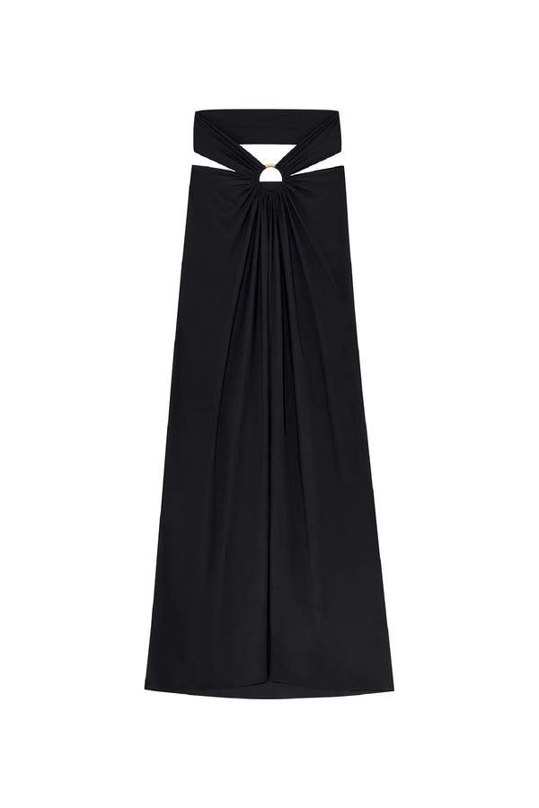 PAIN de SUCRE Women Petra Black Multi-Position Pareo Skirt