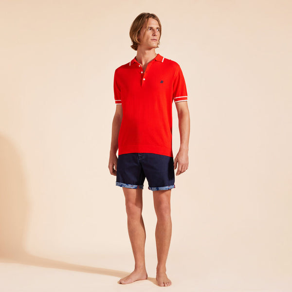 VILEBREQUIN Men Knit Cotton Polo Solid