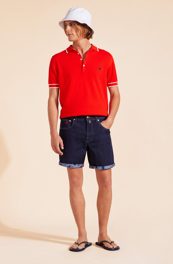 VILEBREQUIN Men Knit Cotton Polo Solid