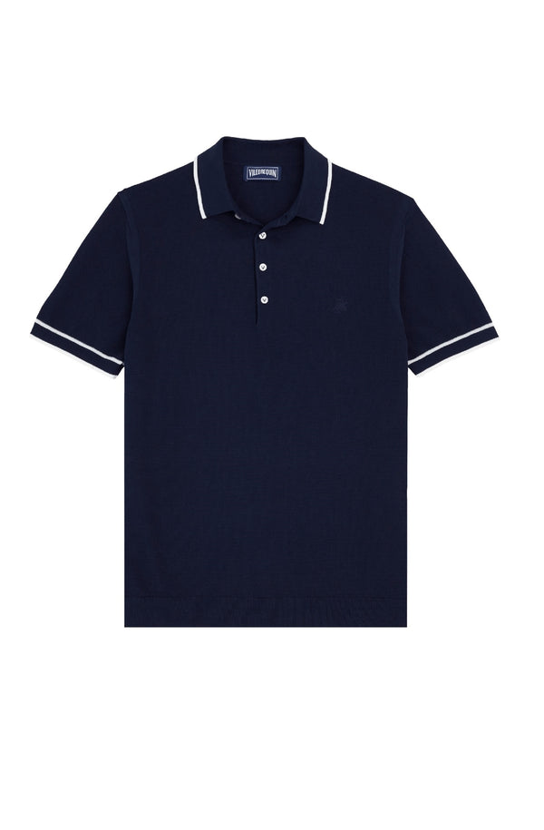 VILEBREQUIN Men Knit Cotton Polo Solid