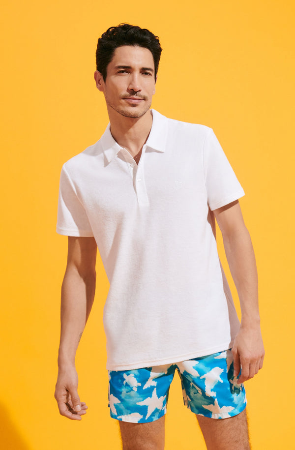 VILEBREQUIN Men Terry Polo Shirt Solid