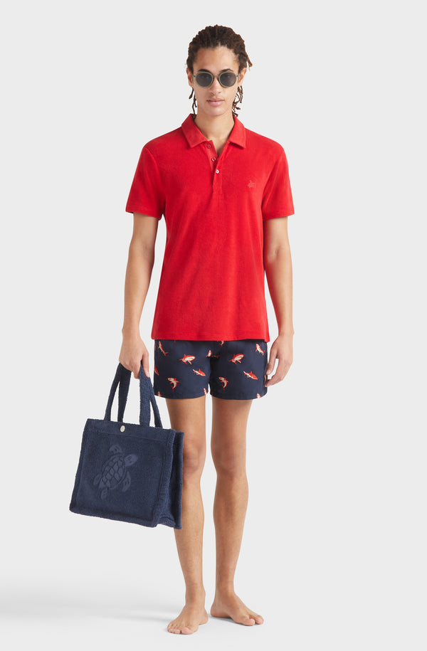 VILEBREQUIN Men Terry Polo Shirt Solid