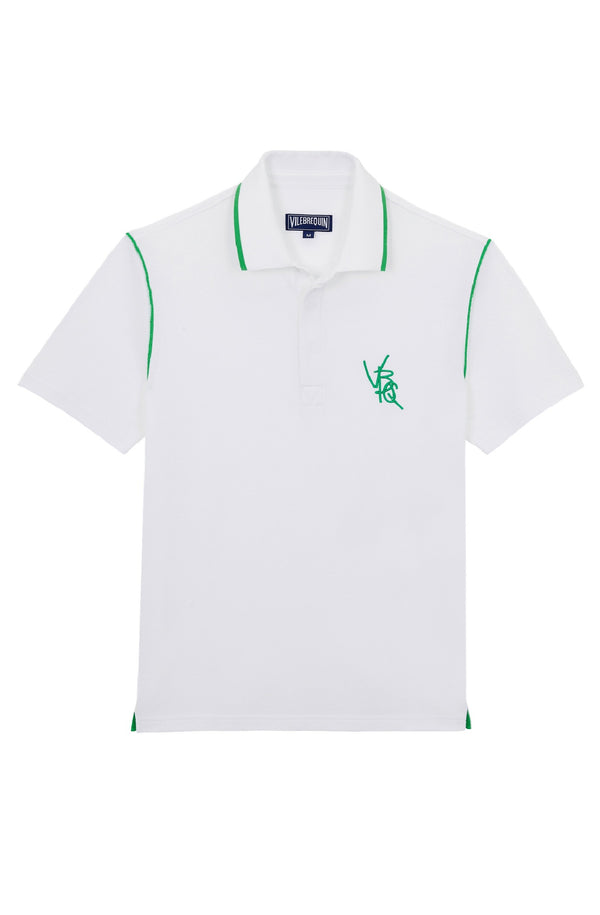 VILEBREQUIN Men Pique Cotton Polo VBQ Line