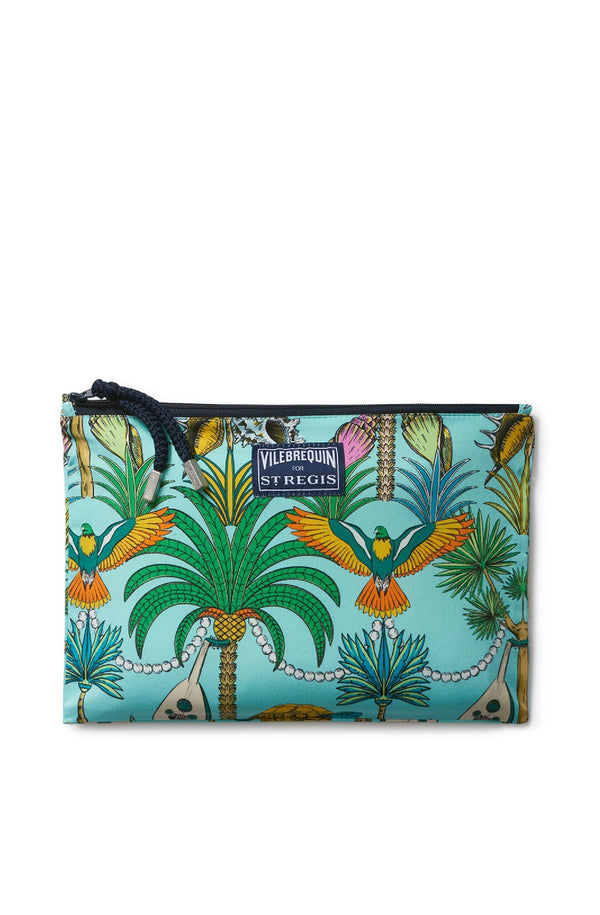VILEBREQUIN Zipped Linen Beach Pouch - Vilebrequin x St. Regis Red Sea