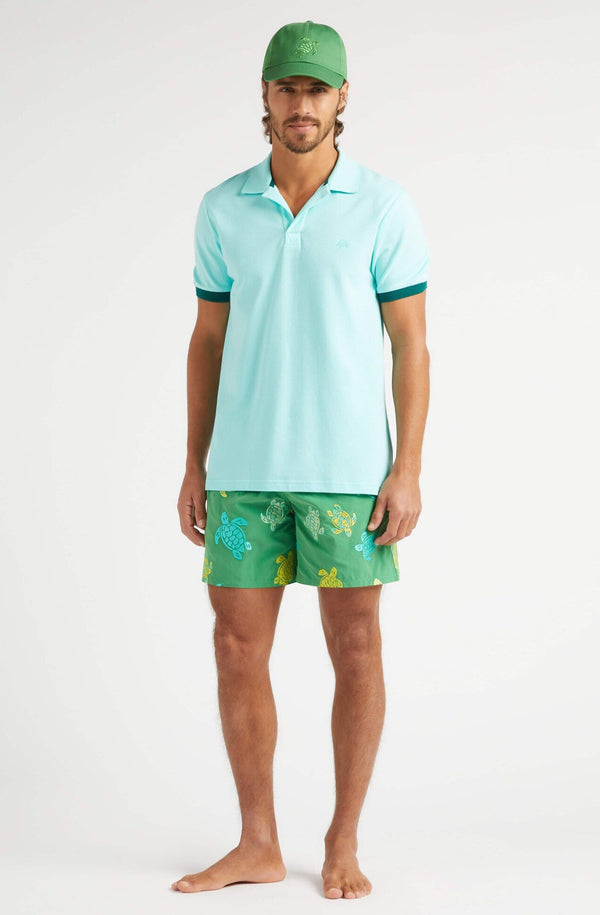 VILEBREQUIN Men Cotton Pique Polo Shirt Solid