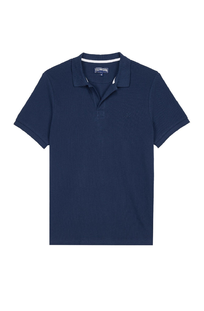 VILEBREQUIN Men Cotton Pique Polo Shirt Solid