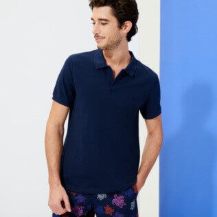 VILEBREQUIN Men Cotton Pique Polo Shirt Solid