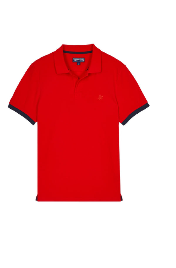 VILEBREQUIN Men Cotton Pique Polo Shirt Solid