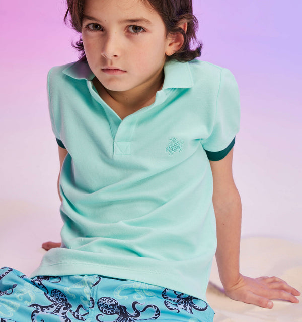 VILEBREQUIN Boys Cotton Pique Polo Solid