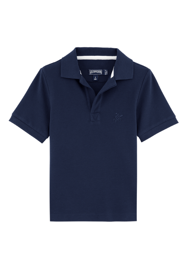 VILEBREQUIN Boys Cotton Pique Polo Shirt Solid
