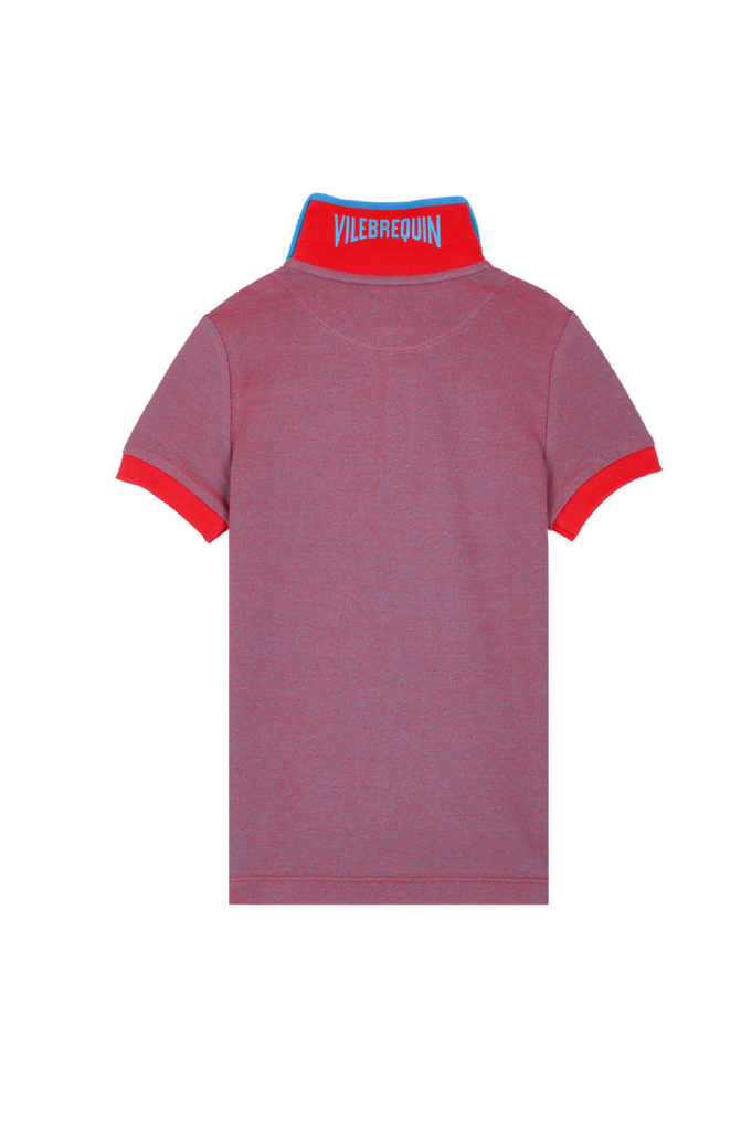 VILEBREQUIN Cotton Pique Boys Polo Shirt Solid