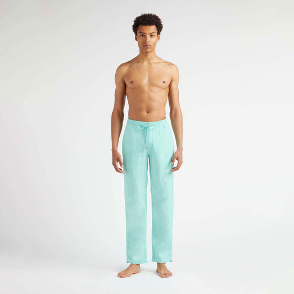 VILEBREQUIN Men Linen Pants Regular Fit Solid