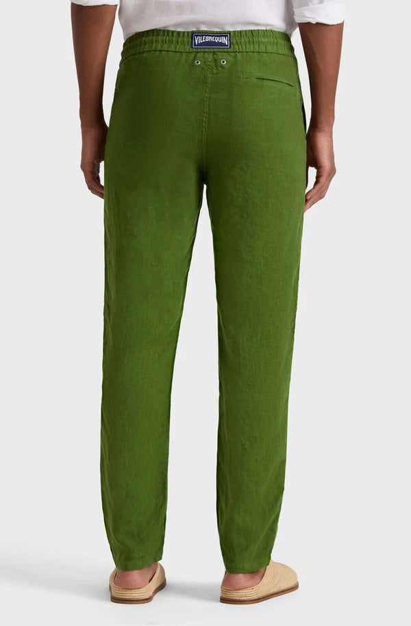 VILEBREQUIN Men Linen Pants Regular Fit Solid