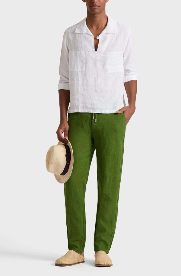 VILEBREQUIN Men Linen Pants Regular Fit Solid