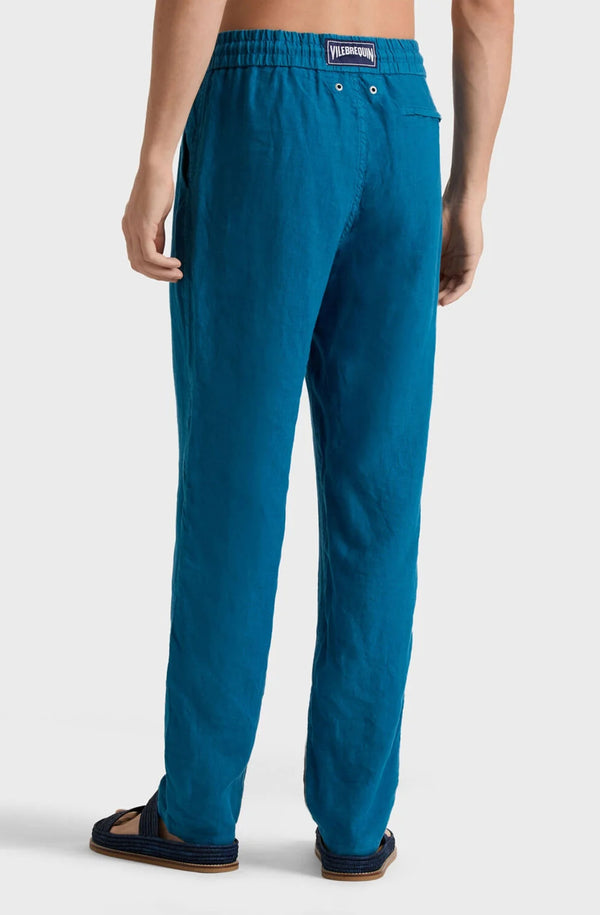 VILEBREQUIN Men Linen Pants Regular Fit Solid