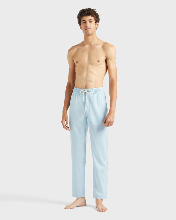 VILEBREQUIN Men Wool Regular Pants Micro Rayures Tailoring