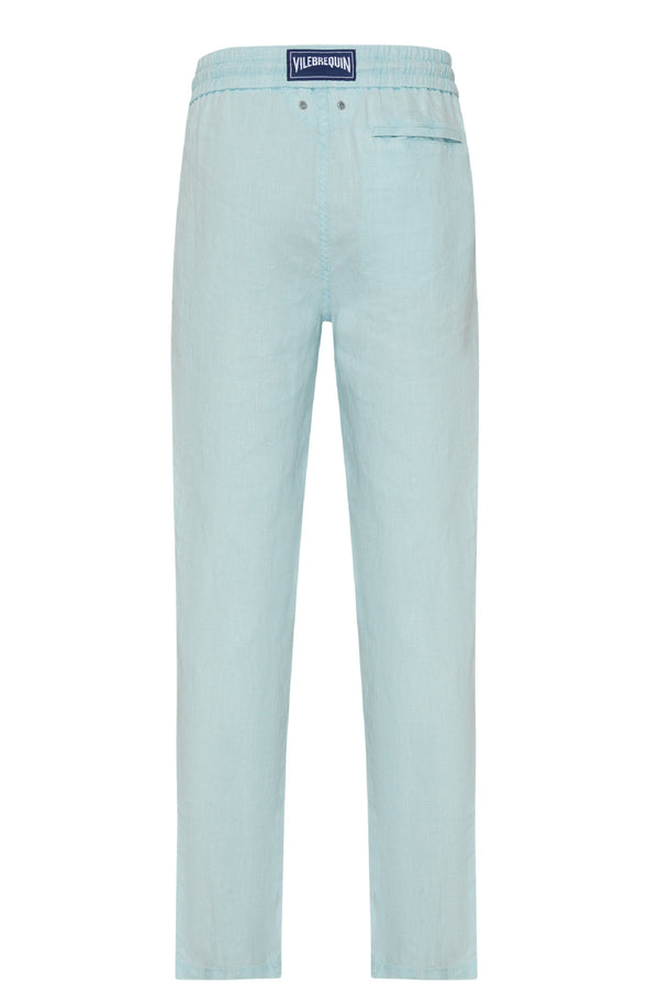 VILEBREQUIN Men Linen Pants Regular Fit Natural Dye