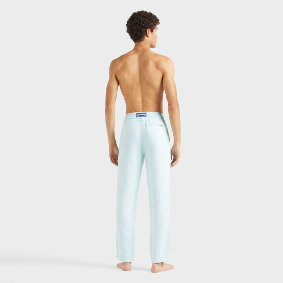 VILEBREQUIN Men Linen Pants Regular Fit Natural Dye