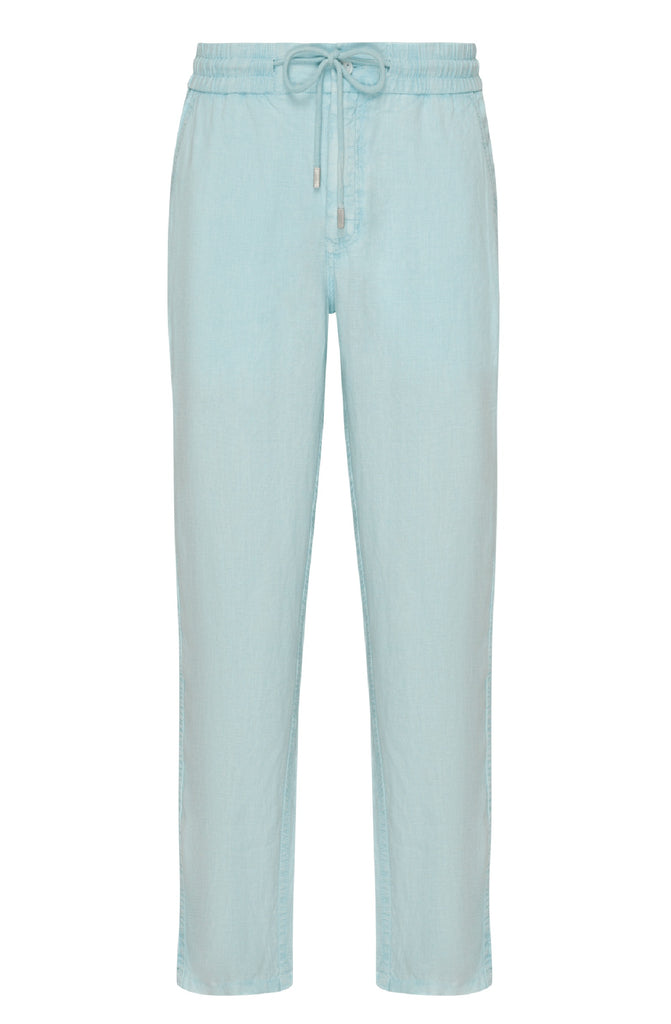 VILEBREQUIN Men Linen Pants Regular Fit Natural Dye