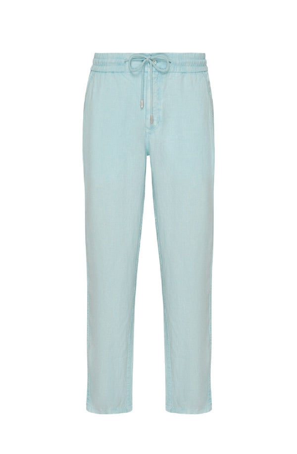 VILEBREQUIN Men Linen Pants Regular Fit Natural Dye