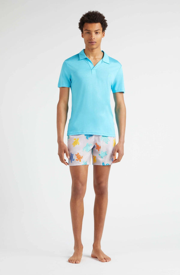 VILEBREQUIN Men Tencel Polo Shirt Solid