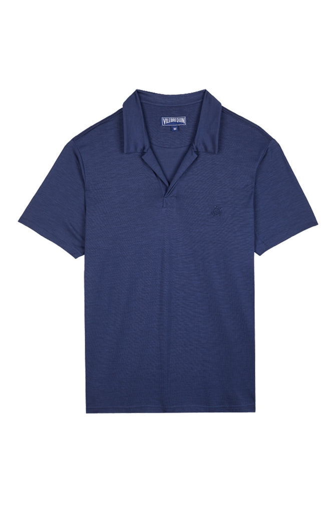 VILEBREQUIN Men Tencel Polo Shirt Solid