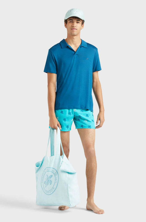 VILEBREQUIN Men Tencel Polo Shirt Solid