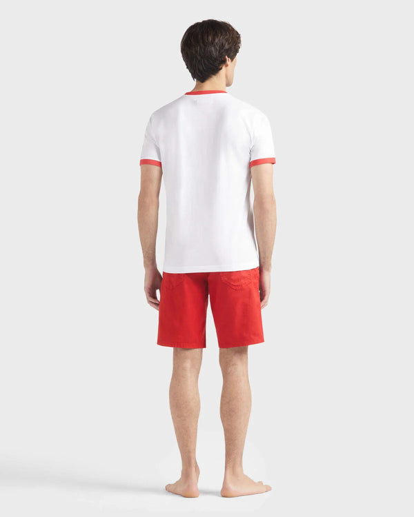 VILEBREQUIN Men Cotton Light Jersey T-Shirt Bicolor Logo