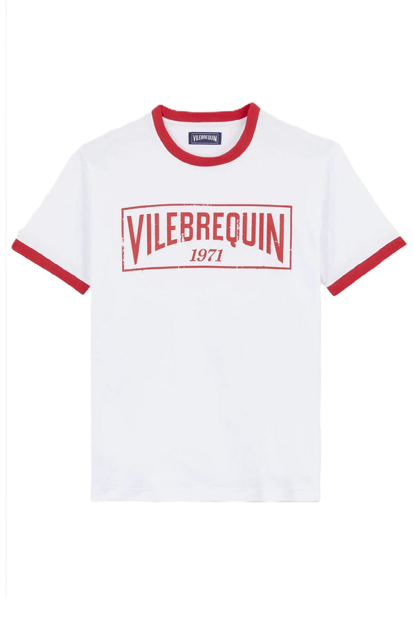 VILEBREQUIN Men Cotton Light Jersey T-Shirt Bicolor Logo