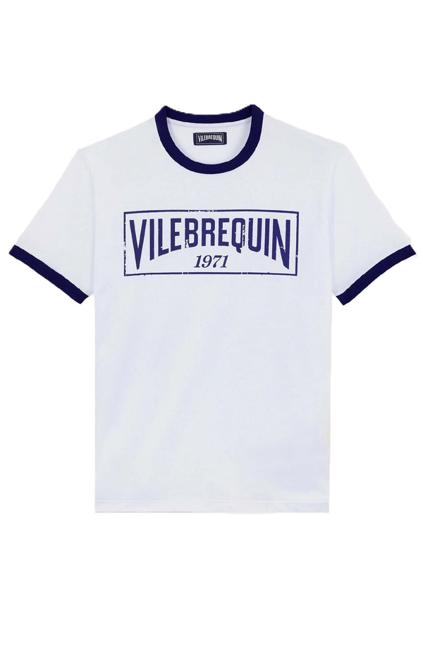 VILEBREQUIN Men Cotton Light Jersey T-Shirt Bicolor Logo
