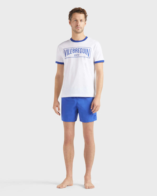 VILEBREQUIN Men Cotton Light Jersey T-Shirt Bicolor Logo