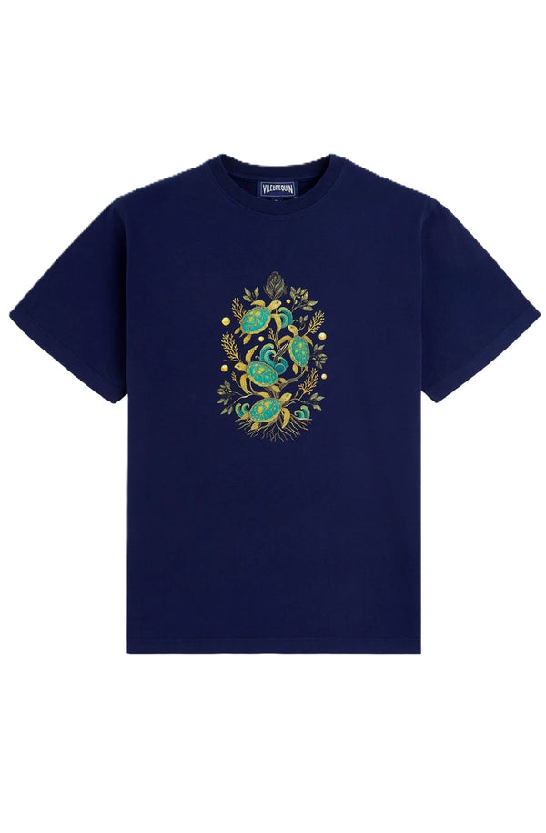 VILEBREQUIN Men Cotton T-shirt Mangrove Turtles - Vilebrequin x Abu Dhabi